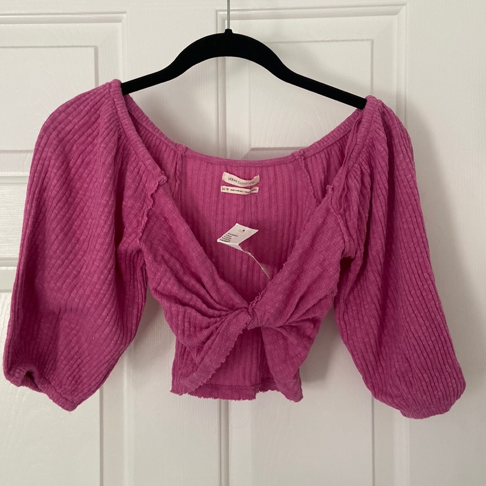 NEW WITH TAGS Urban Outfitters crossed crop top! Size XS!